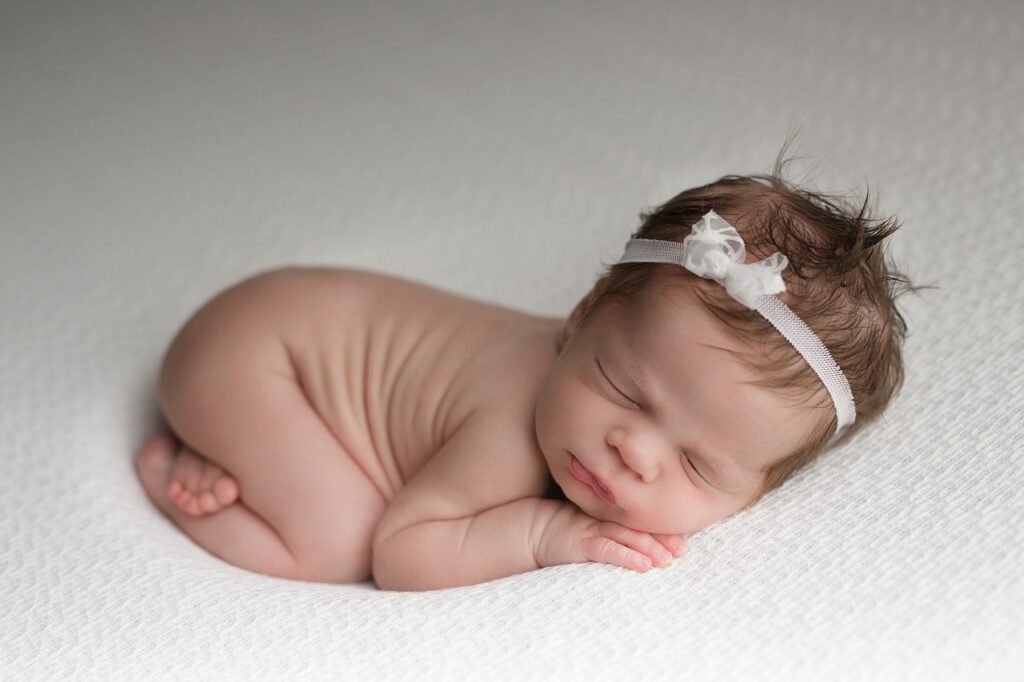 cute, peacefully sleeping baby